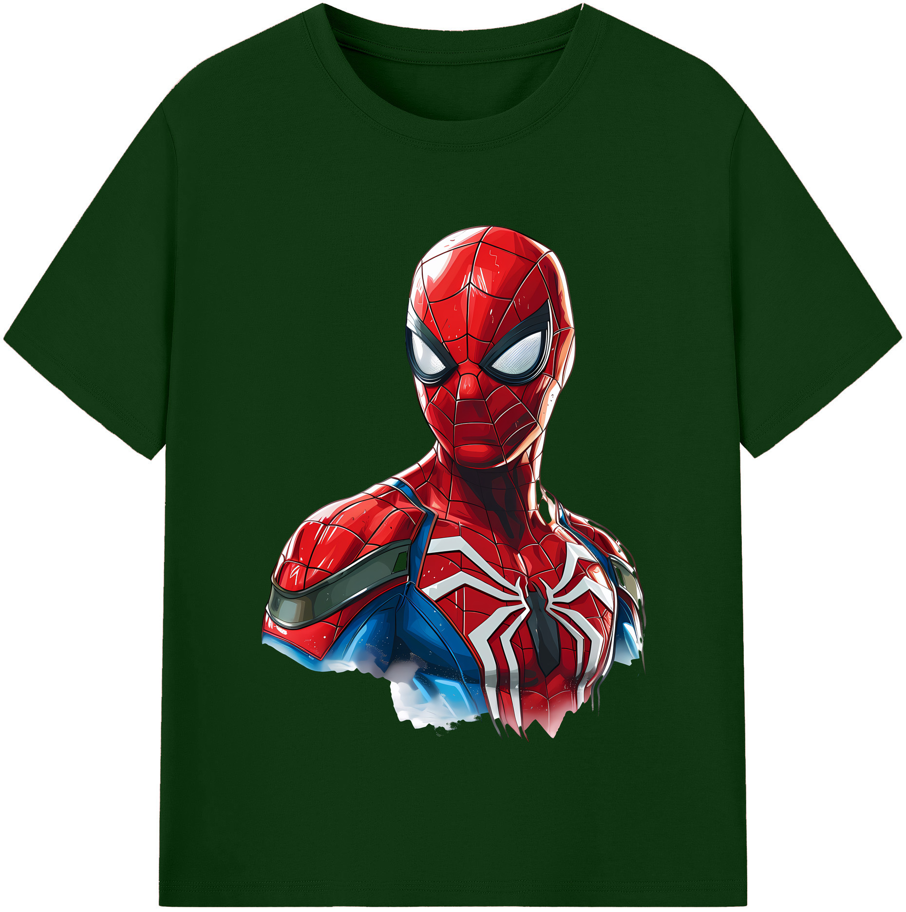（画像用） Spider Man スパイダーマン 綿100％半袖Tシャツ（フロントプリント）